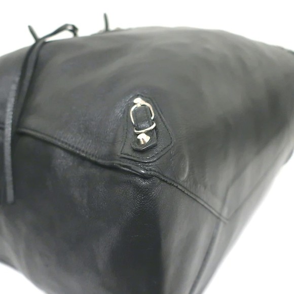 Balenciaga Papier A4 Tote Black Leather Large Shoulder Bag - Picture 7 of 11